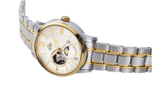 Orient Sun and Moon Open Heart RA-AS0007S10B classic watch sapphire gold champagne