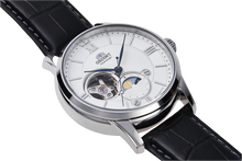 Orient Sun and Moon Open Heart RA-AS0011S classic watch sapphire silver white