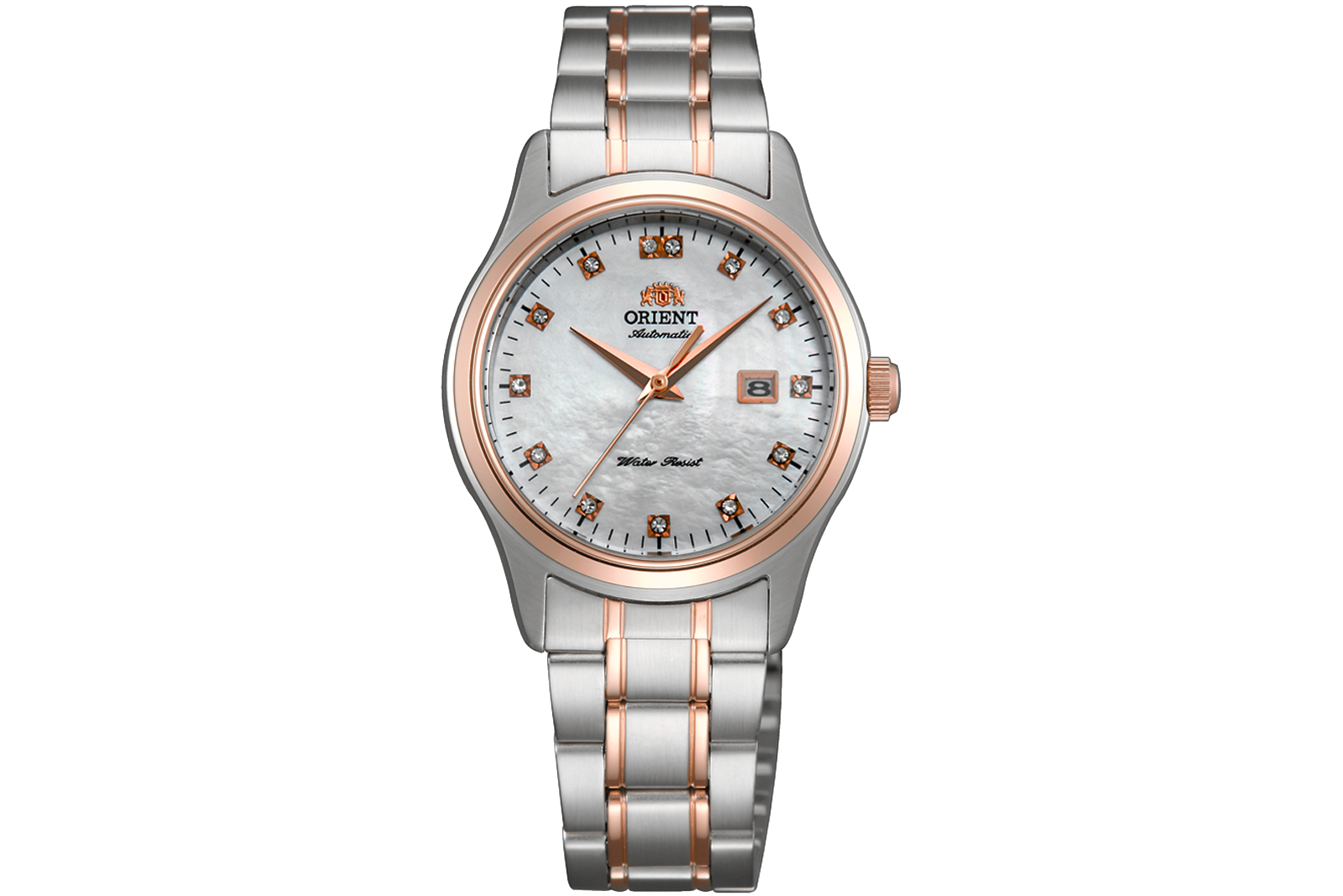 Orient FNR1Q001W0 classic ladies lady's watch silver mother of pearl