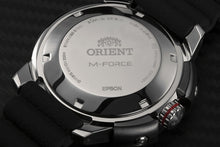 Orient M-Force AC0L RA-AC0L04L00B sport dive watch ISO 200m sapphire silver blue