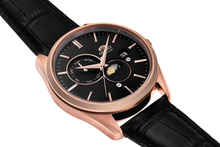 Orient Sun and Moon Version 5 RA-AK0309B10B classic watch sapphire rose gold black