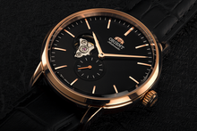 Orient RA-AR0103B10A modern watch small seconds rose gold black