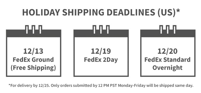 2023 Holiday Shipping Cutoff Dates