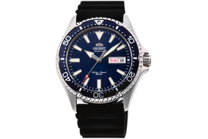 Orient Kamasu RA-AA0006L19A sport dive watch 200m silver blue