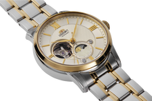 Orient Sun and Moon Open Heart RA-AS0007S10B classic watch sapphire gold champagne