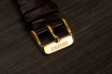 Orient Bambino Open Heart RA-AG0003S10A classic watch gold white