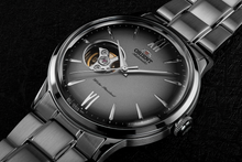 Orient Helios RA-AG0029N10A sport casual watch open heart silver grey
