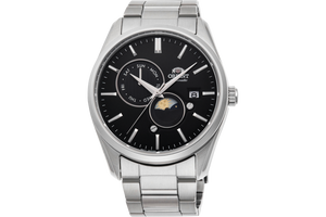 Orient Sun and Moon Version 5 RA-AK0307B10B classic watch sapphire silver black
