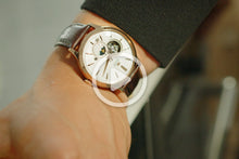 Orient Sun and Moon Open Heart RA-AS0102S10B classic watch sapphire rose gold white